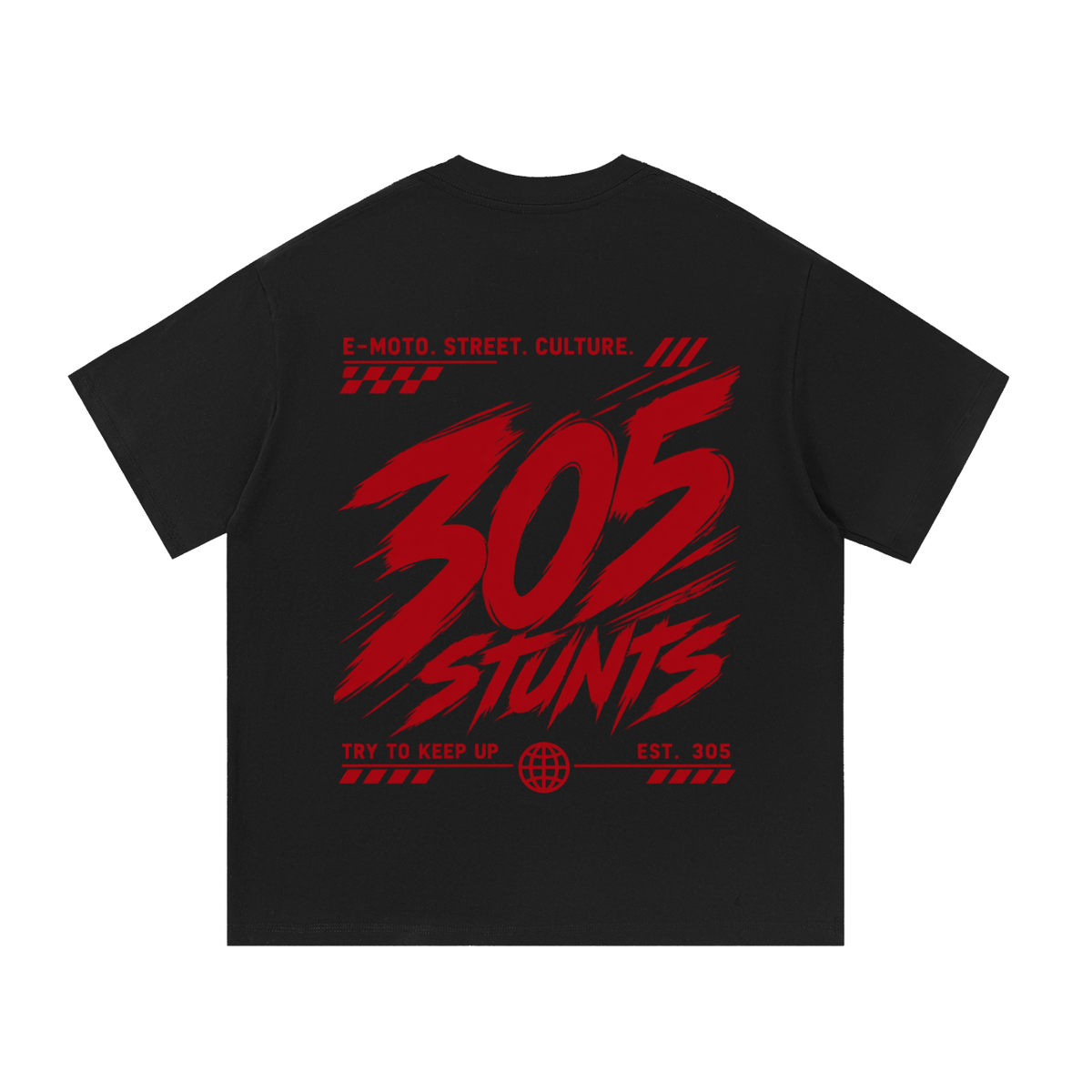 305 Core Tee - Black/Red