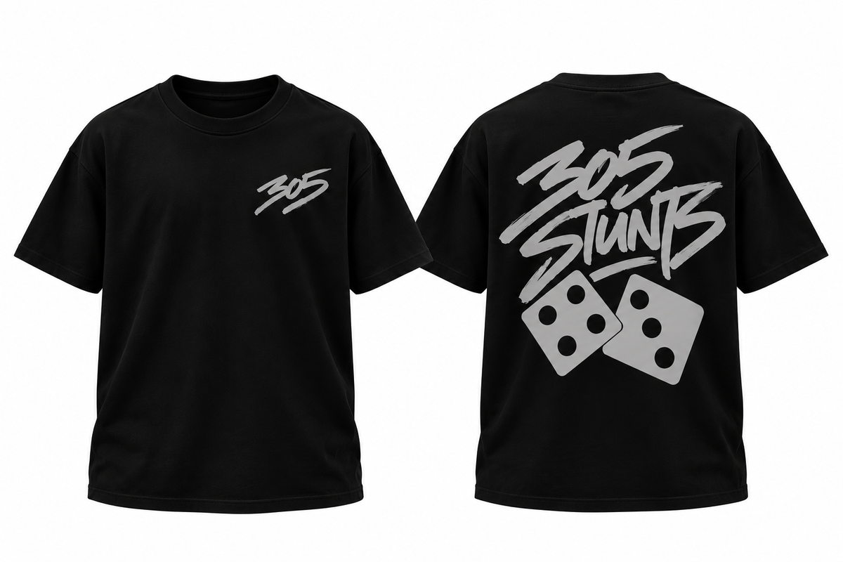 305 Stunts Dice TEE / GREY